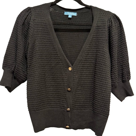 Draper James Black Textured Cardigan - Picture 1 of 8